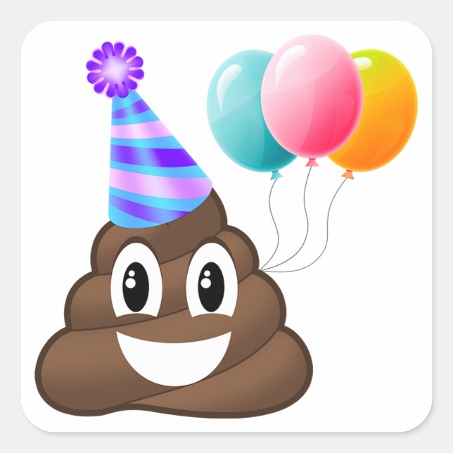 Sticker Emoji Party Anniversaire (Devant)