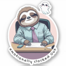 Sticker Émotionnellement déconnecté – Humeur introvertie h