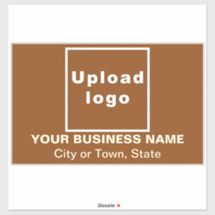 Sticker Emplacement commercial sur grand rectangle Brown V