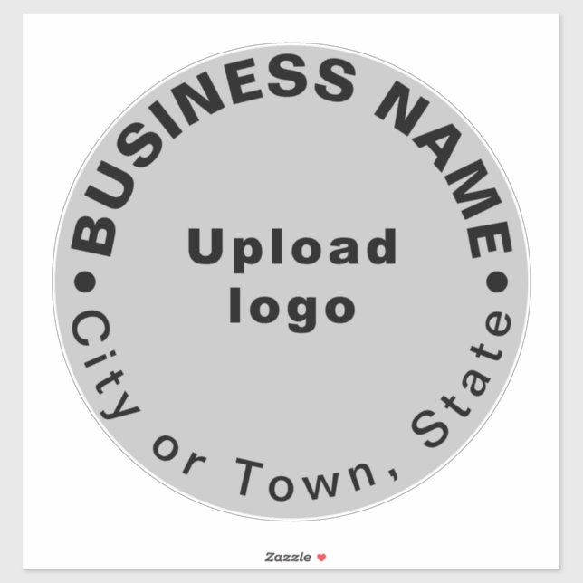 Sticker Emplacement de l'entreprise sur Gris Grand Vinyle  (Feuille)