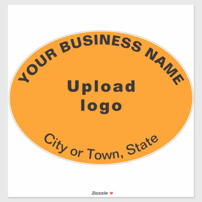 Sticker Emplacement de l'entreprise sur la couleur orange  (Feuille)