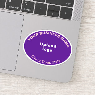 Sticker Emplacement de l'entreprise sur la forme ovale vio
