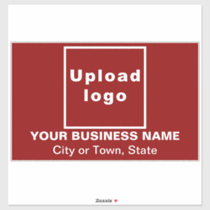 Sticker Emplacement de l'entreprise sur le grand rectangle
