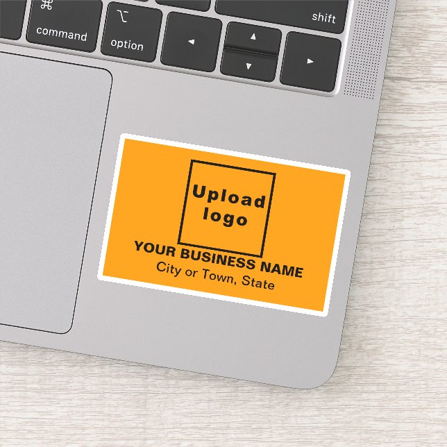 Sticker Emplacement de l'entreprise sur le rectangle orang (Détail)