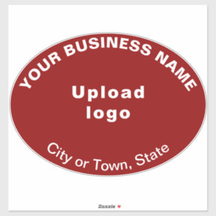 Sticker Emplacement de l'entreprise sur rouge grande forme