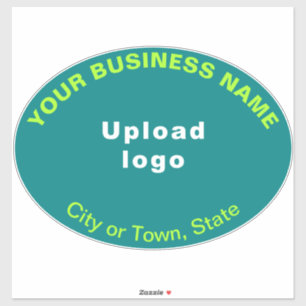 Sticker Emplacement de l'entreprise sur Turquoise Vert Gra
