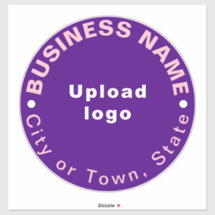 Sticker Emplacement de l'entreprise sur violet grand vinyl