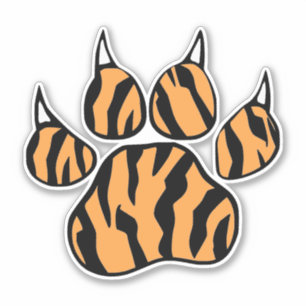 Sticker Empreinte de patte de tigre