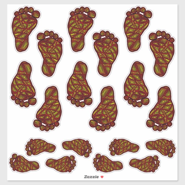 Sticker Empreintes bébé (Feuille)