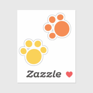Sticker Empreintes de pattes brillants