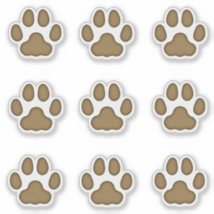 Sticker Empreintes de pattes de chats moyens Décalages Bro