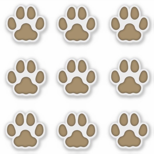 Sticker Empreintes de pattes de chats moyens Décalages Bro (Devant)