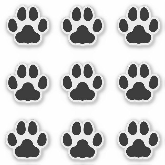 Sticker Empreintes de pattes de chats moyens Pellicules po (Devant)