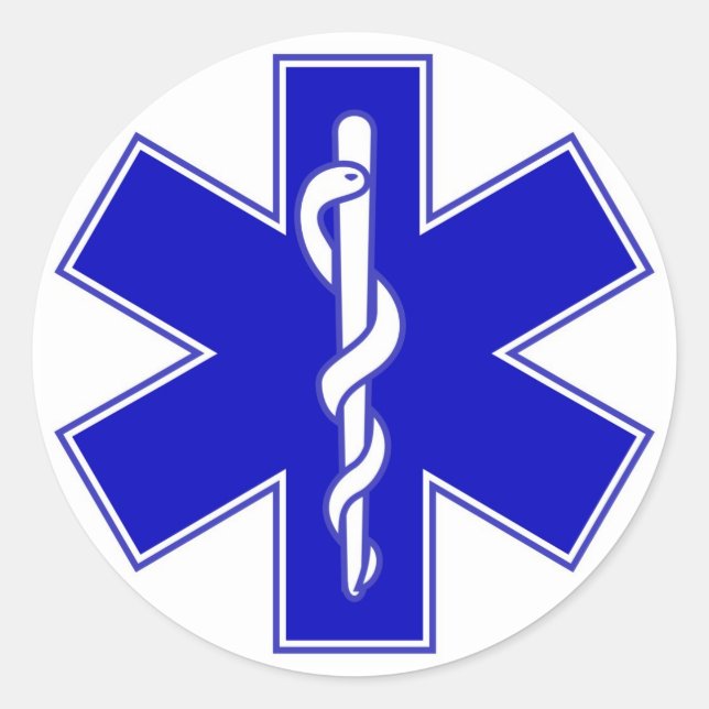 Sticker EMS Star of Life (Devant)