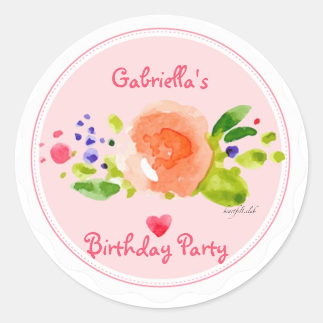 Sticker en aquarelle (Devant)