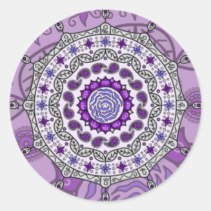 Sticker en argent Imaginaire Mehndi