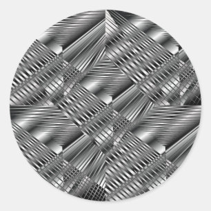 Sticker en argent métallique