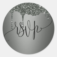 Sticker en argent RSVP