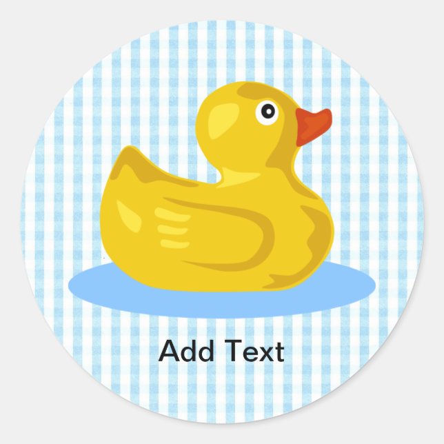 Sticker en caoutchouc Ducky Modèle (Devant)