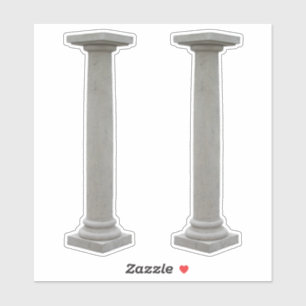 Sticker en colonnes doriques