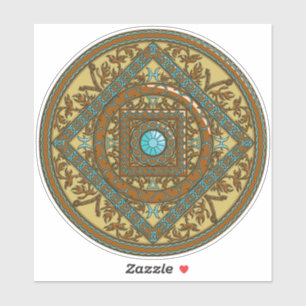 Sticker en Contour Mandala Pisces