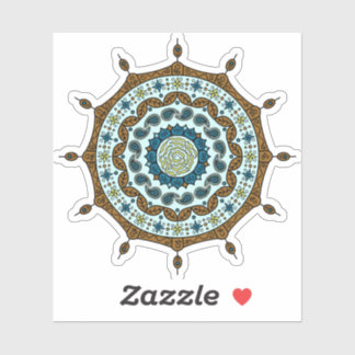 Sticker en cuivre Imaginaire Mehndi