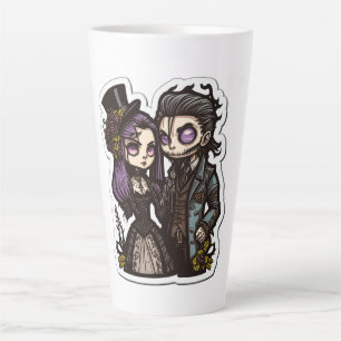 Sticker en duple de dessin gothique Art Latte Mug