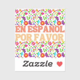 Sticker En Español Por Faver, Matrice Cadeau Enseignant Es