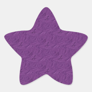 Sticker en étoile violet en lavande Rose