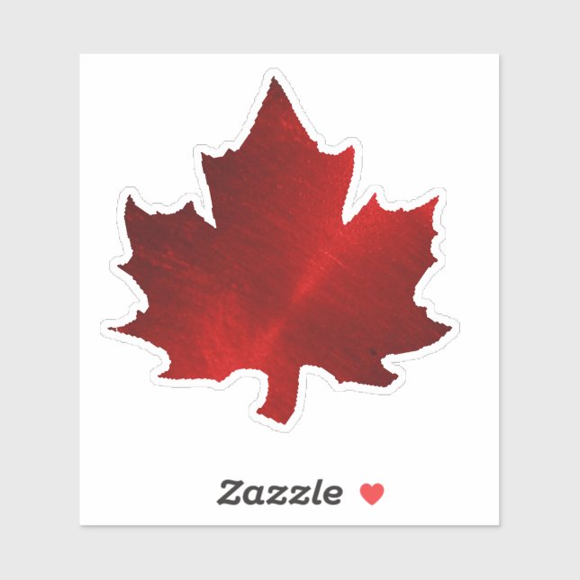 Sticker en feuille d'érable rouge du CANADA (Feuille)