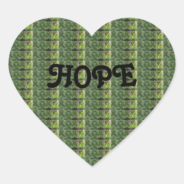 Sticker en forme de coeur pour maladies chroniques (Devant)