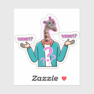 Sticker en Giraffe