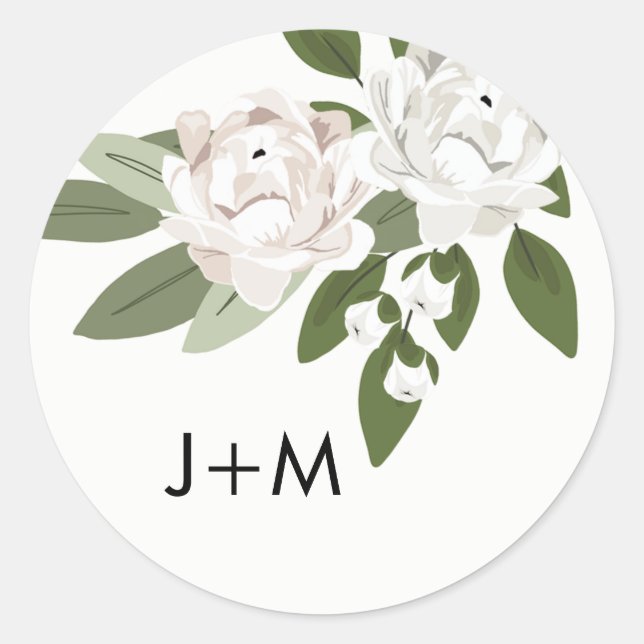 Sticker en ivoire et en Mariage roux (Devant)