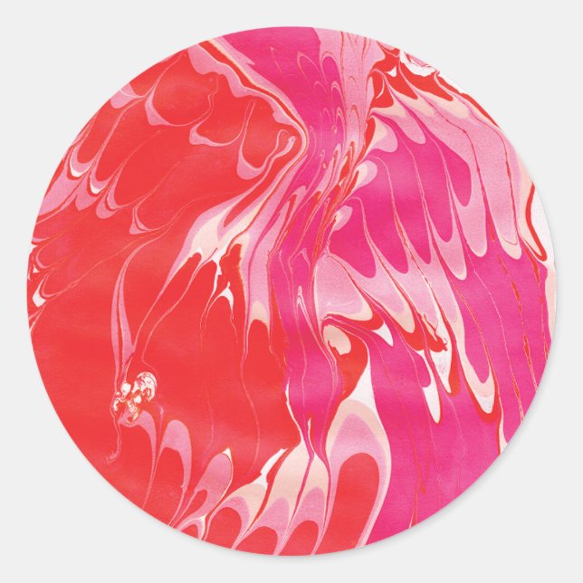 Sticker en marbre rouge (Devant)