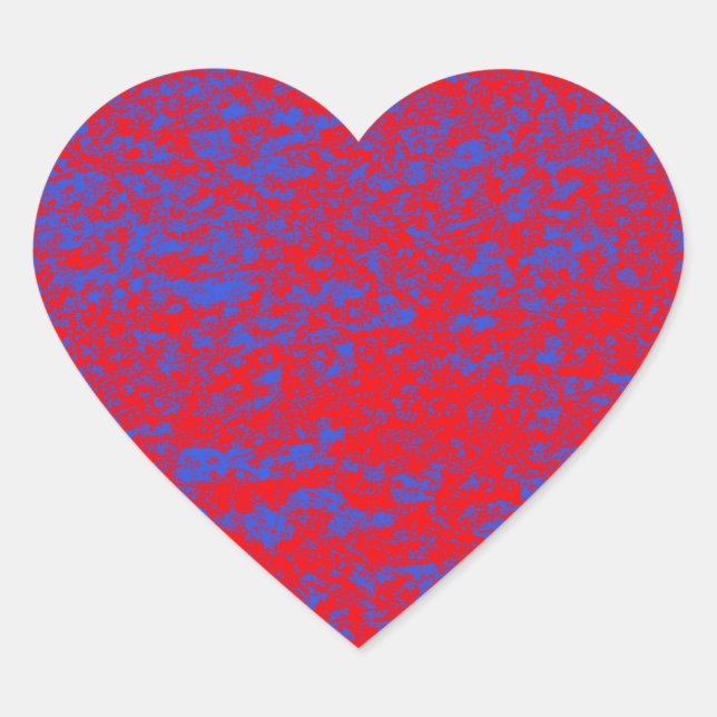 Sticker en marbre rouge et bleu (Devant)