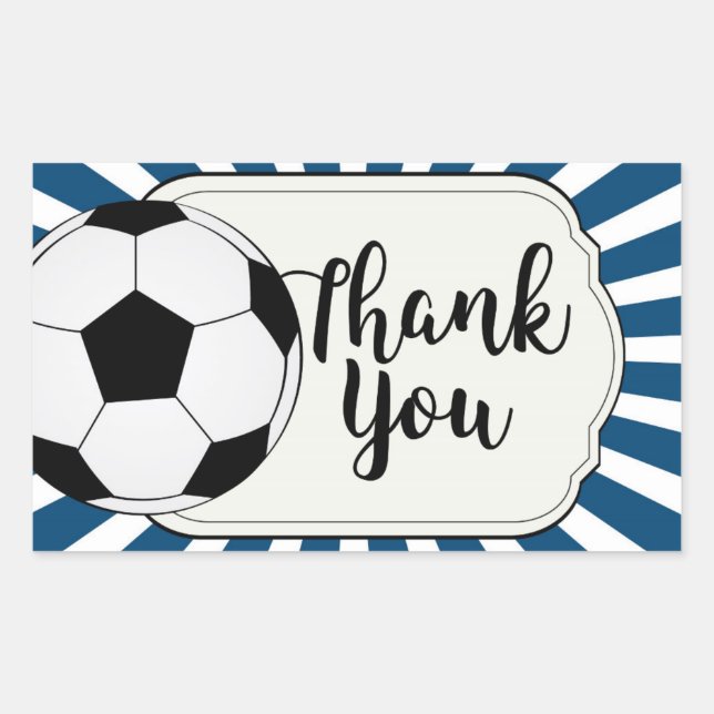 Sticker en Merci de football (Devant)