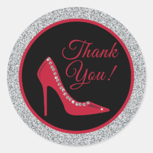 Sticker en Merci de talons rouges