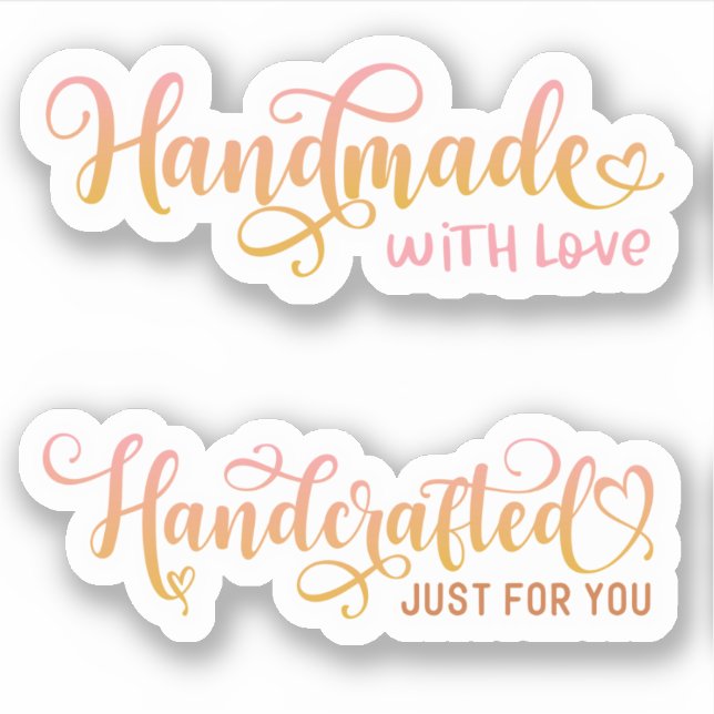 Sticker en Merci rose pour petites entreprises (Devant)