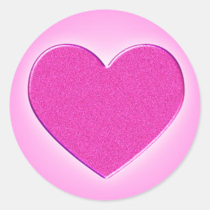 Sticker en métal rose