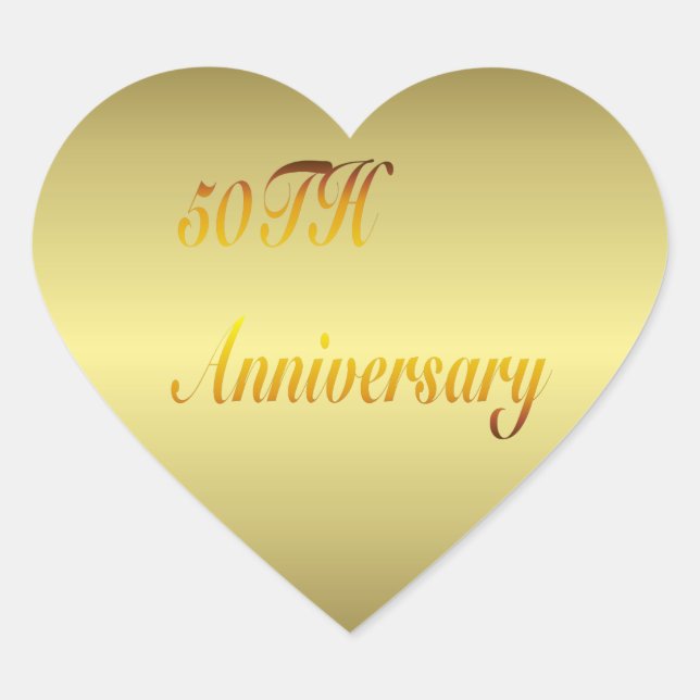 Sticker en or du 50e anniversaire (Devant)