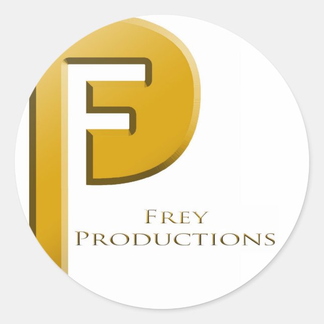 Sticker en or Frey Productions (Devant)