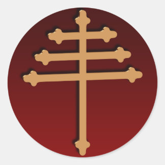 Sticker en or Maronite Cross