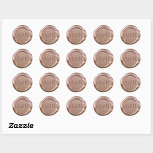 Sticker en or rose, Sticker en cire,