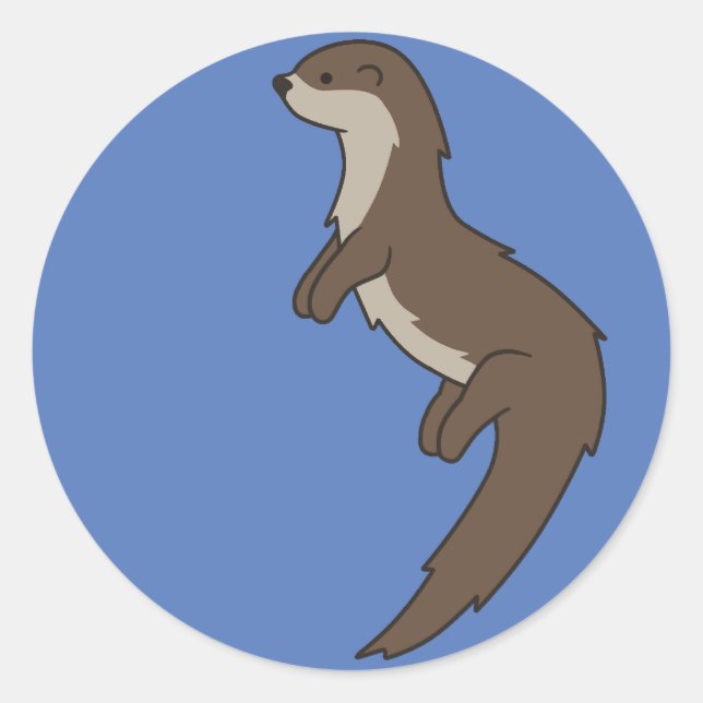 Sticker en Otter mignon (Devant)
