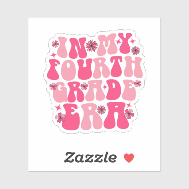 Sticker En quatrième année (Feuille)