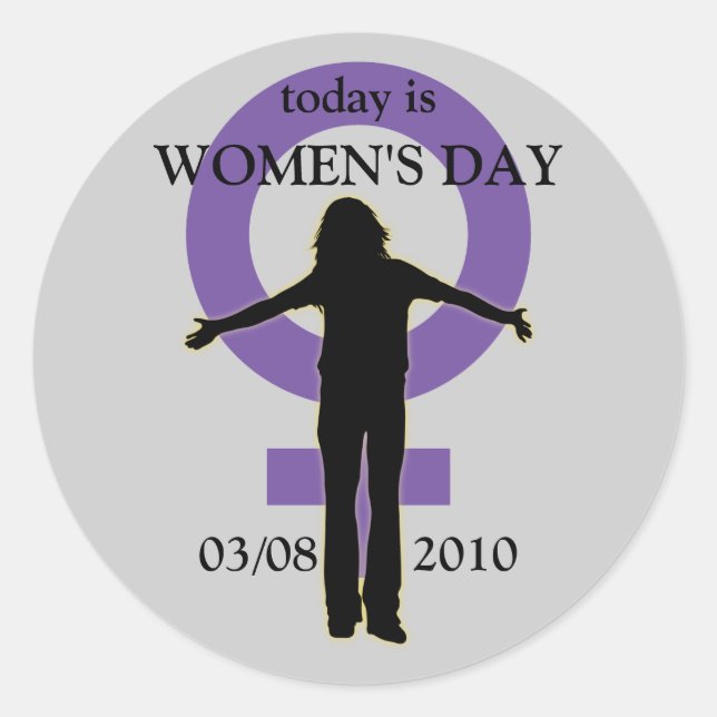 Sticker en silhouette pour la journée des femmes (Devant)