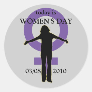 Sticker en silhouette pour la journée des femmes
