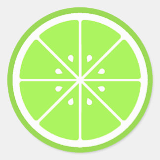 Sticker en tranche de chaux