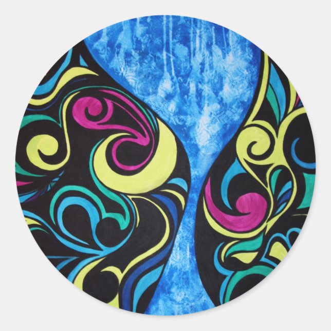 Sticker en verre à l'heure bleue (Devant)