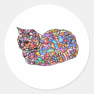 Sticker en verre coloré
